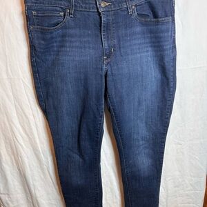 Levi's Women's Navy and Blue Jeans